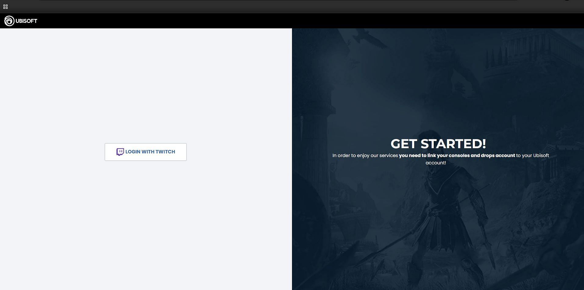 Linking page in Ubisoft account for The Division 2 (Image via Ubisoft)